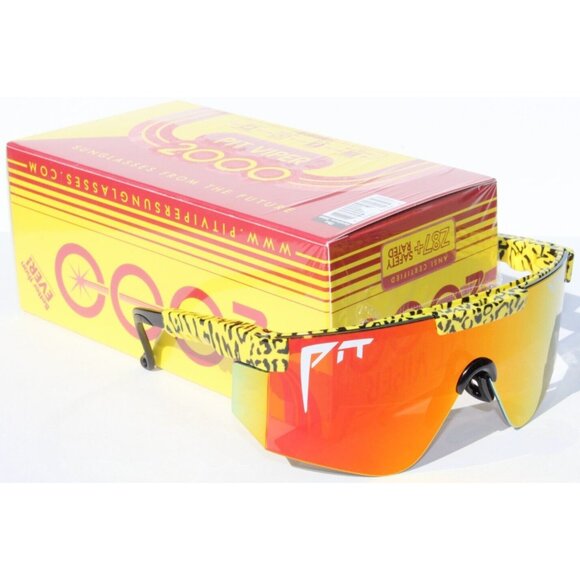 PIT VIPER The Carnivore 2000 Sunglasses/Safety Cheetah/Orange ANSI Z87+ NEW - Picture 1 of 10